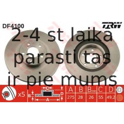 Bremžu diski TRW DF4100