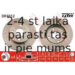 Bremžu diski TRW DF4112