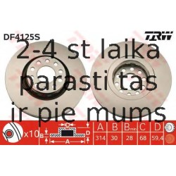 Bremžu diski TRW DF4125S