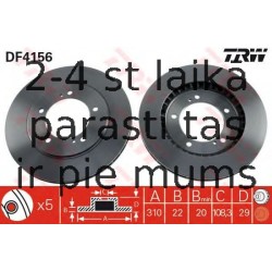 Bremžu diski TRW DF4156