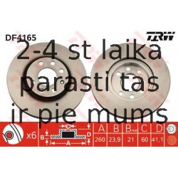 Bremžu diski TRW DF4165