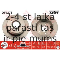 Bremžu diski TRW DF4178