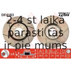 Bremžu diski TRW DF4183