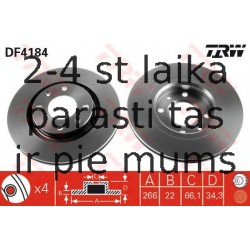 Bremžu diski TRW DF4184