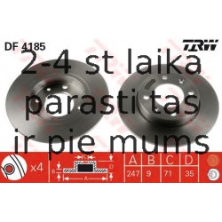 Bremžu diski TRW DF4185
