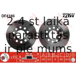 Bremžu diski TRW DF4186
