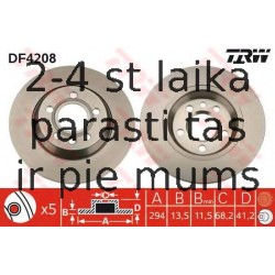 Bremžu diski TRW DF4208