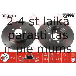 Bremžu diski TRW DF4218