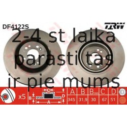 Bremžu diski TRW DF4222S