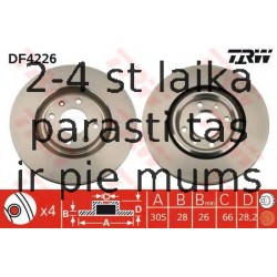 Bremžu diski TRW DF4226