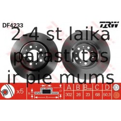 Bremžu diski TRW DF4233