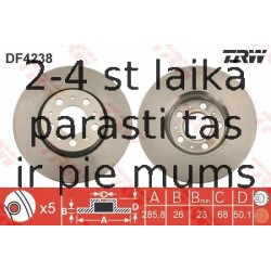 Bremžu diski TRW DF4238