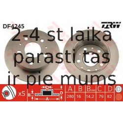 Bremžu diski TRW DF4245