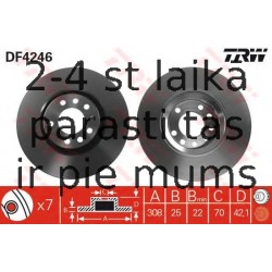 Bremžu diski TRW DF4246