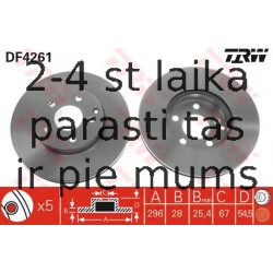 Bremžu diski TRW DF4261
