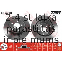 Bremžu diski TRW DF4270