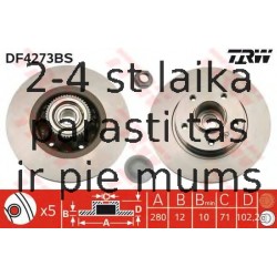 Bremžu diski TRW DF4273BS