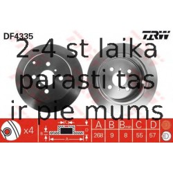 Bremžu diski TRW DF4335