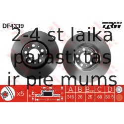 Bremžu diski TRW DF4339