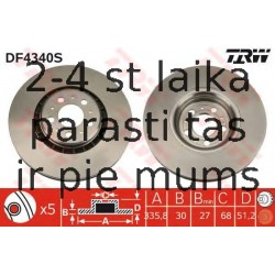 Bremžu diski TRW DF4340S