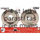 Bremžu diski TRW DF4342S
