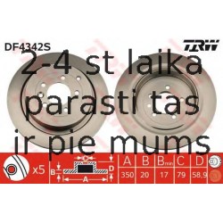 Bremžu diski TRW DF4342S