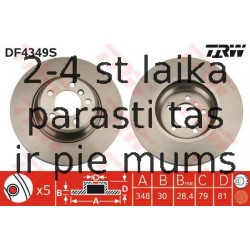 Bremžu diski TRW DF4349S