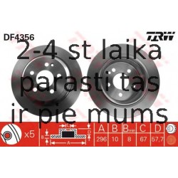 Bremžu diski TRW DF4356