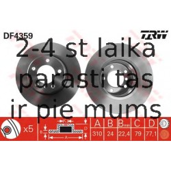 Bremžu diski TRW DF4359