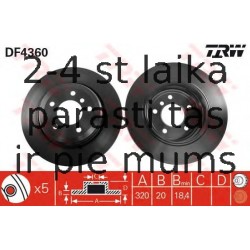 Bremžu diski TRW DF4360