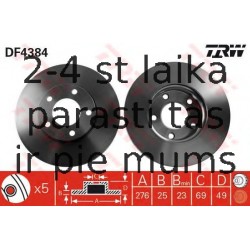 Bremžu diski TRW DF4384