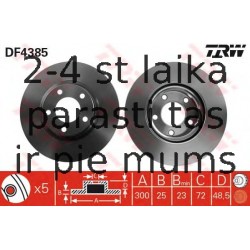 Bremžu diski TRW DF4385
