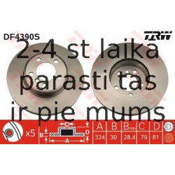 Bremžu diski TRW DF4390S