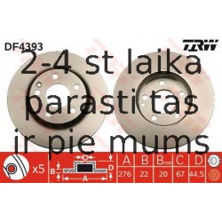 Bremžu diski TRW DF4393