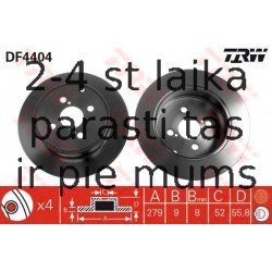 Bremžu diski TRW DF4404