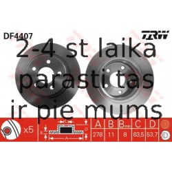 Bremžu diski TRW DF4407