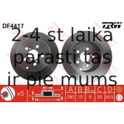 Bremžu diski TRW DF4417