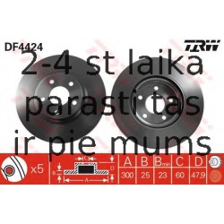 Bremžu diski TRW DF4424