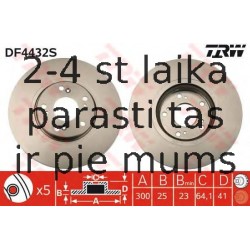 Bremžu diski TRW DF4432S