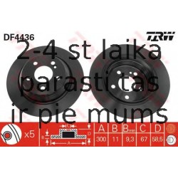 Bremžu diski TRW DF4436