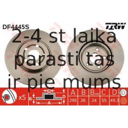 Bremžu diski TRW DF4445S