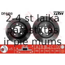 Bremžu diski TRW DF4450