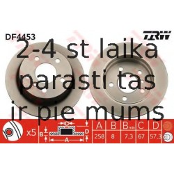 Bremžu diski TRW DF4453