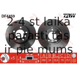 Bremžu diski TRW DF4459