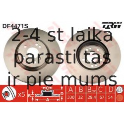 Bremžu diski TRW DF4471S
