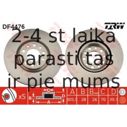 Bremžu diski TRW DF4476