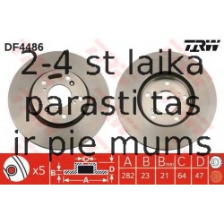 Bremžu diski TRW DF4486