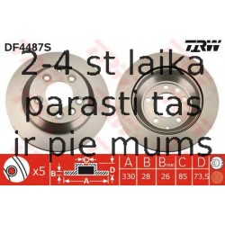 Bremžu diski TRW DF4487S