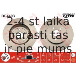 Bremžu diski TRW DF4493
