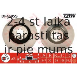 Bremžu diski TRW DF4695S